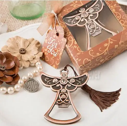 Souvenirs For Birthday Parties Angel Design Bottle Opener Favor For Favor Gift Box Cumpleanos Anniversaire 200 Pcs