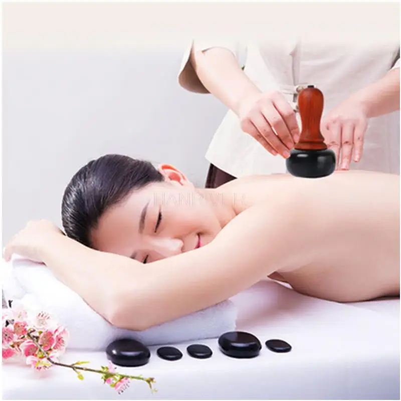 

Electric Bianstone Massager Hot stone Heating Gua Sha Body Waist Massage Spa Physiotherapy Equipment Acupuncture Relax Massage