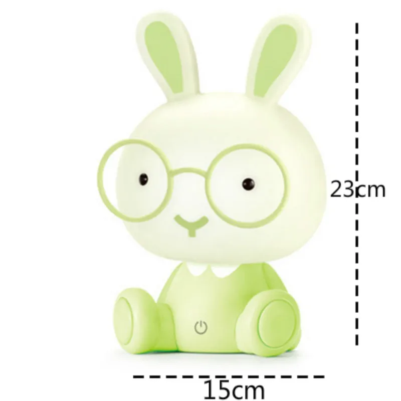 Nordic USB Rabbit Lamp Cartoon Rabbit LED Night Lights Cute Gift for Kids Home Baby Room Bedroom Decor Bedside Lamp Night Lamp