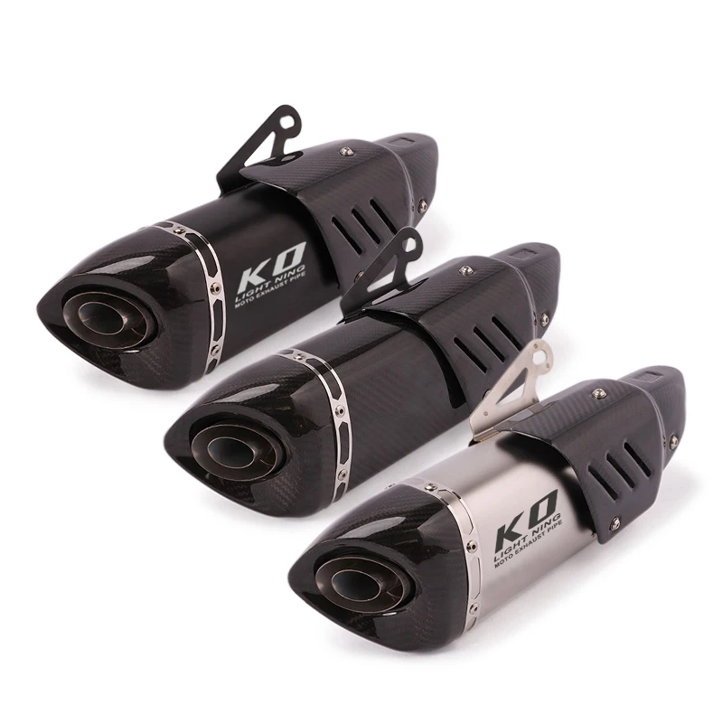 

Motorcycle Exhaust Vent Pipe With Silencer Diameter 51mm Length 450mm Stainless Steel Exhaust System Universal
