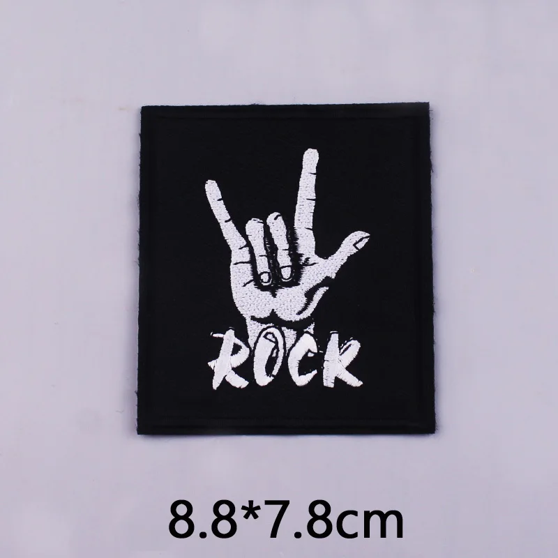 Ironing Stickers Punk Patch Iron On Patches For Clothes Skull Rock Embroidered Patches For Clothing Embroidery Patch Snail Badge