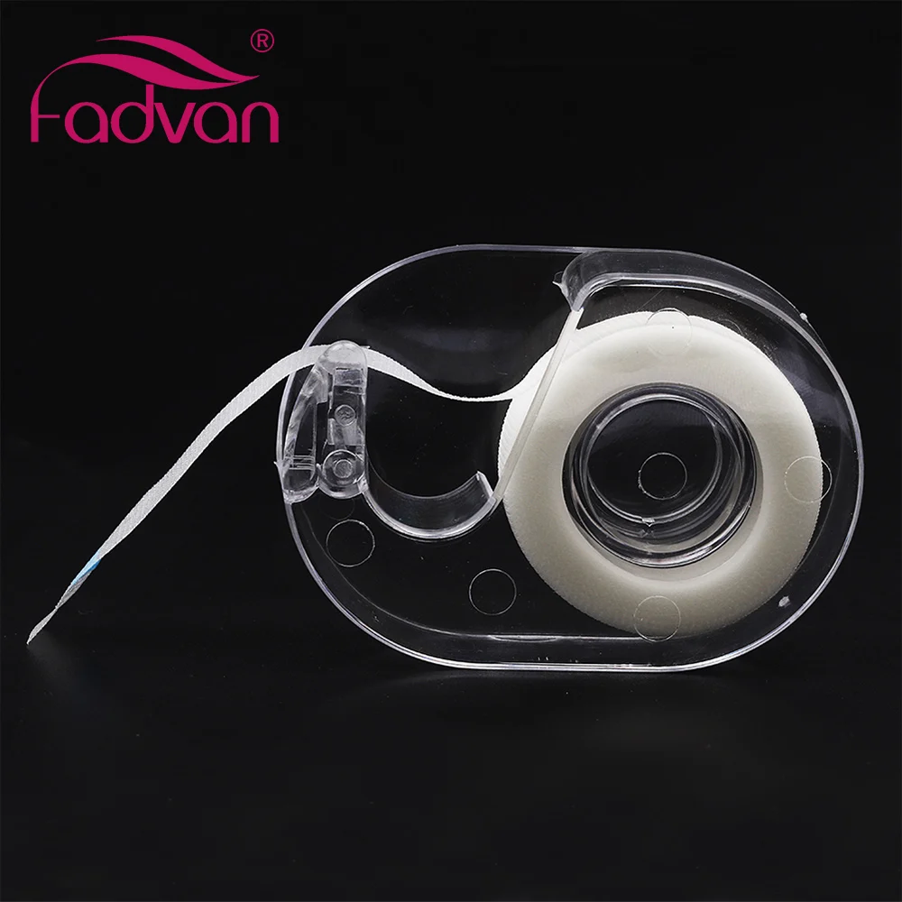 Fadvan Plastic Eyelash Tape Cutter+5pcs PE Tapes Adhesive Holder Under Eyelash Pad Cutter for Eyelashes Extension Makeup Tools