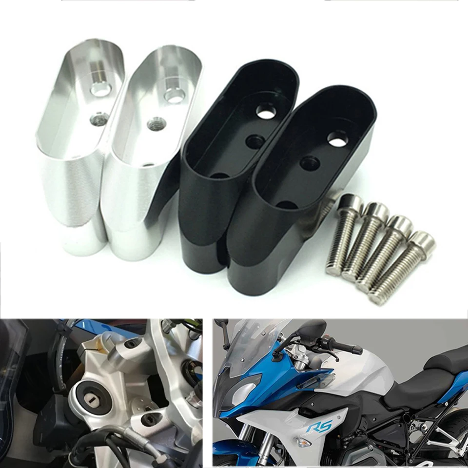 

Motorcycle Accessories Handlebar Riser Mount Clamp Handlebar heightening block Kit For BMW R1200RS R1200 RS 2015-2018