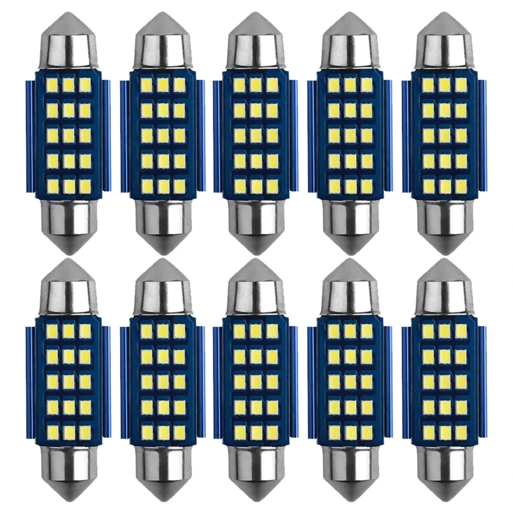 

10pcs Car C5W Canbus Festoon C10W 31/36/39/41MM 12/15/18Led Error Free Interior Reading Light Clearance Bulbs Auto Plate Lamp