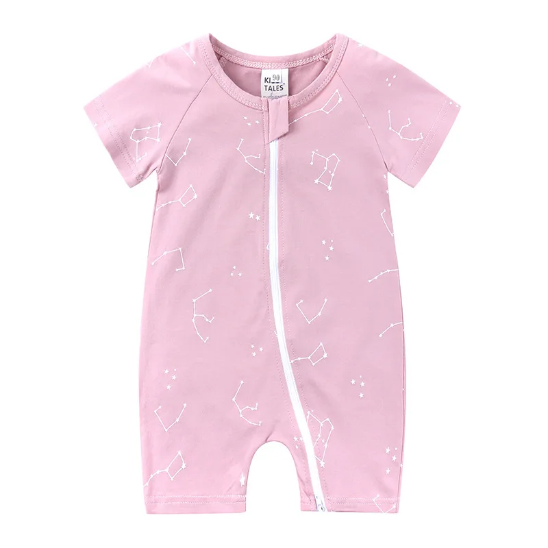 Print Summer Cotton Baby Girls Clothes Rompers Cute Flower Newborn Bodysuit Short Sleeve One-piece Pijama