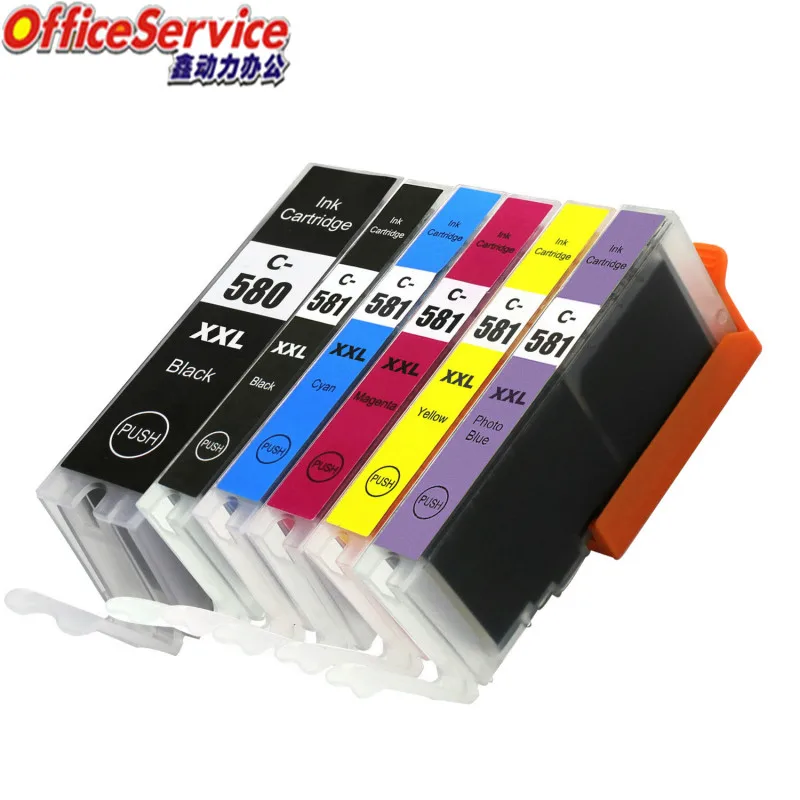 PGI-580 CLI-581 580XL ink Cartridge Compatible For Canon TS8151 TS8152 TS8250 TS8251 TS8252 TS8350 TS9150 TS9155 TS9550 printer