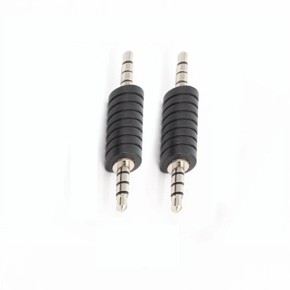 Imagem -03 - Adaptador de Áudio Estéreo Macho para Macho 100 Peças 3.5 mm Polos Conector de Extensão de Transmissão de Sinal para Celular Tablet Bluetooth