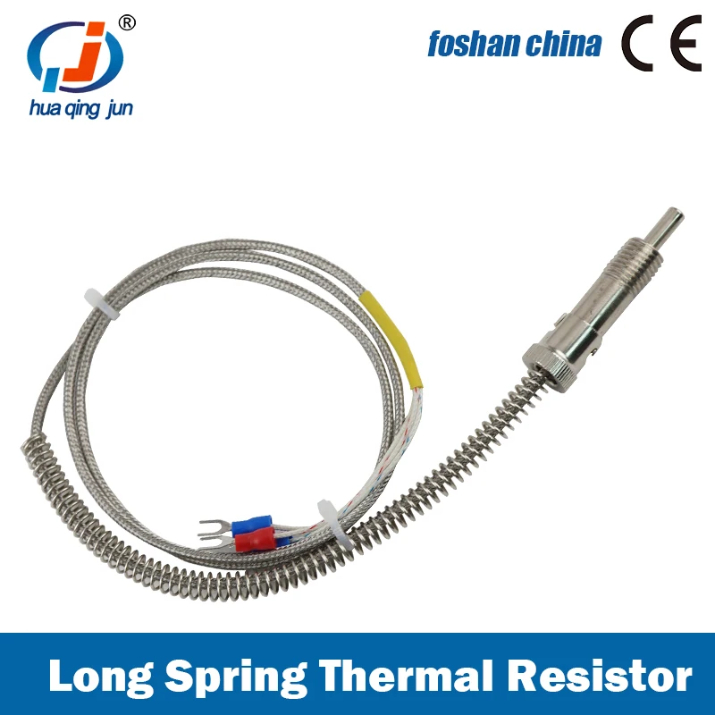 Huaqingjun Long Spring Thermal Resistor Sensor for Automation Equipments