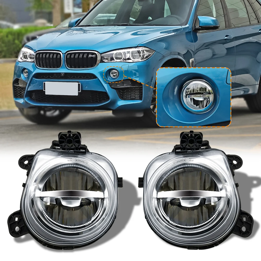 

Car LED fog Lights For BMW X3 X4 F26 X5 F15 F85 X6 F16 2014-2016 Front DRL bumper Lamp Assembly Headlights