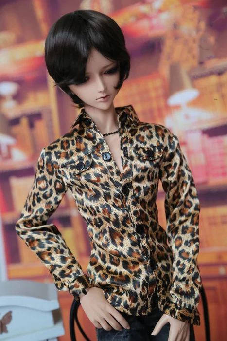 

1/6 1/4 1/3 BJD doll clothes Leopard shirt for BJD/SD accessories SSDF ID72 uncle.Not included doll,shoes,wig and other A0874