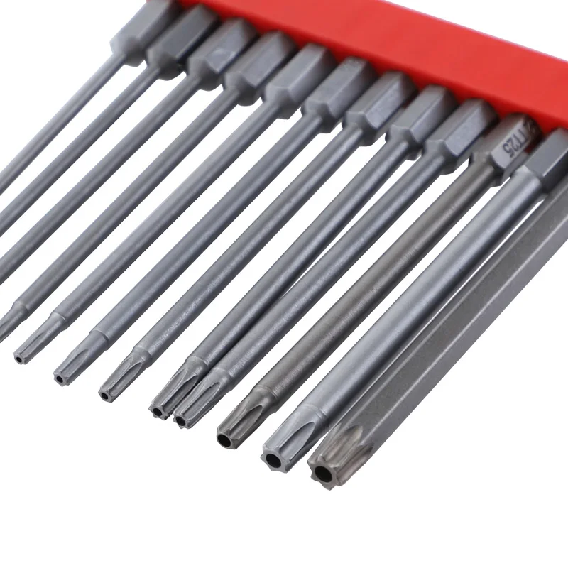 S2 Screwdriver Bits 1/4\'\' Hex Shank Screwdriver Set 50mm/ 75mm/100mm Magnetic Electric Screw Driver Bits 12pcs for Hand Tools
