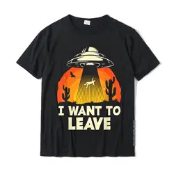 T-shirt drôle extraterrestre UFO pour hommes, t-shirts en coton, t-shirts normaux, je veux laisser les amoureux des extraterrestres, coupons