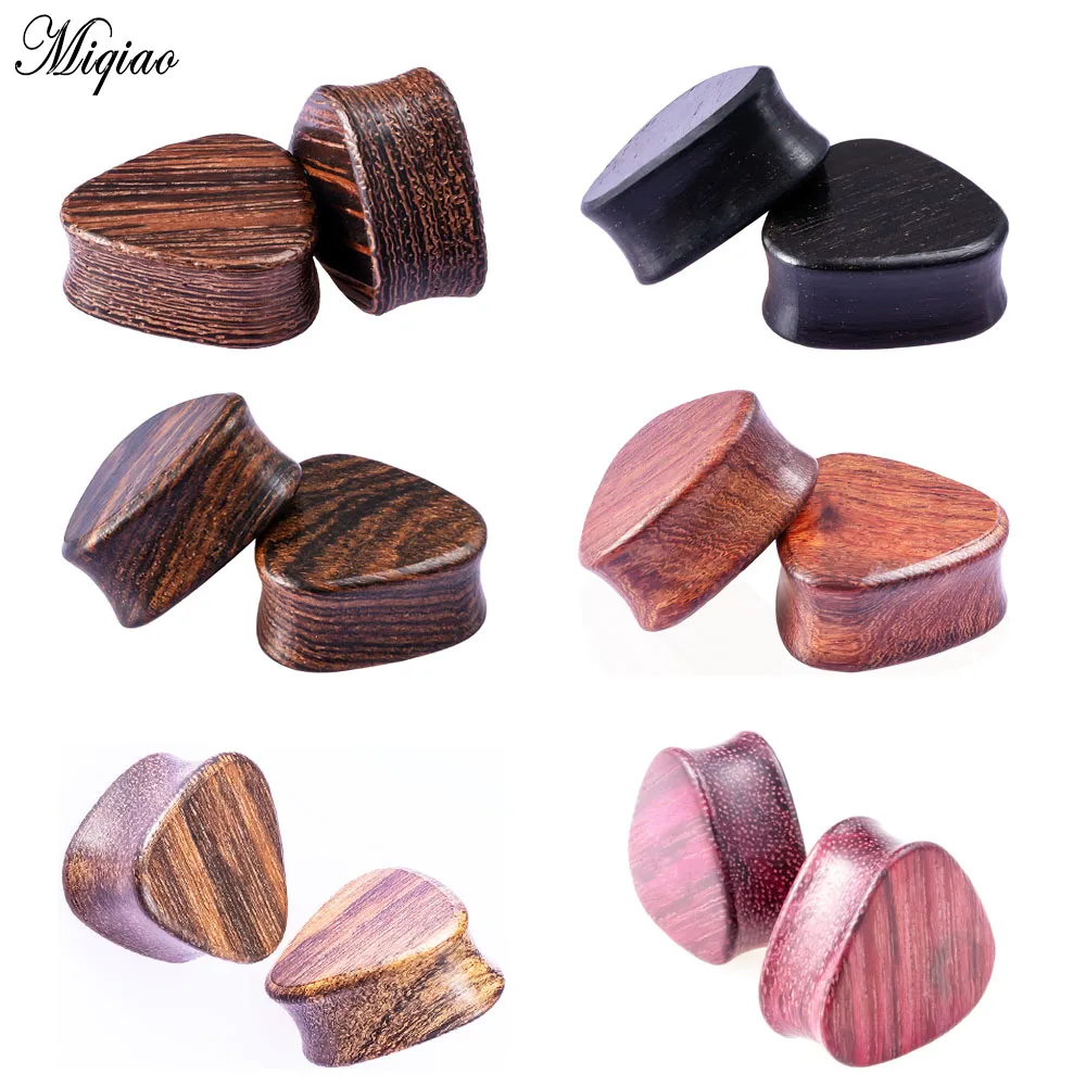 Miqiao 2 قطعة 8 مللي متر-25 مللي متر فاسق غير مصبوغ الصحية ثقب مجوهرات مثلث سجل الأذن عالية الجودة الأذن المتوسع حار بيع #1