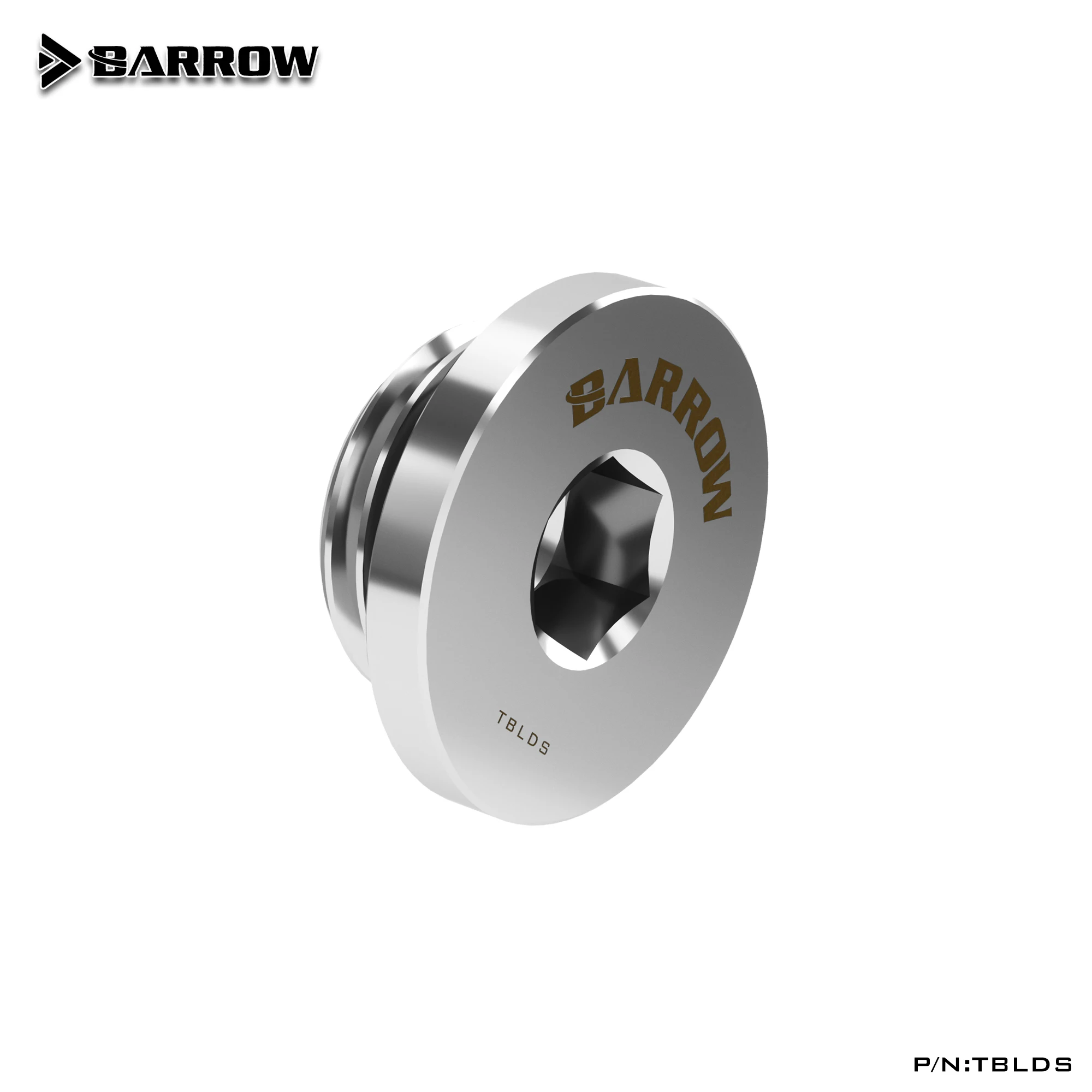 Barrow PC water cooling water Stop plug fitting G1/4 Black/Silver/White/Gold,Hand Twist water cooler TBLDS