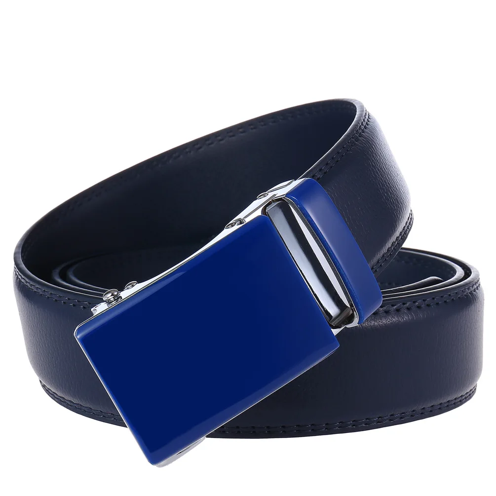Neue Luxus Marke Gürtel für Männer Hohe Qualität Männlich Strap Echtes Leder Taille Band Automatische Schnalle Gürtel Ceinture Homme 3,5 cm – Detail 5