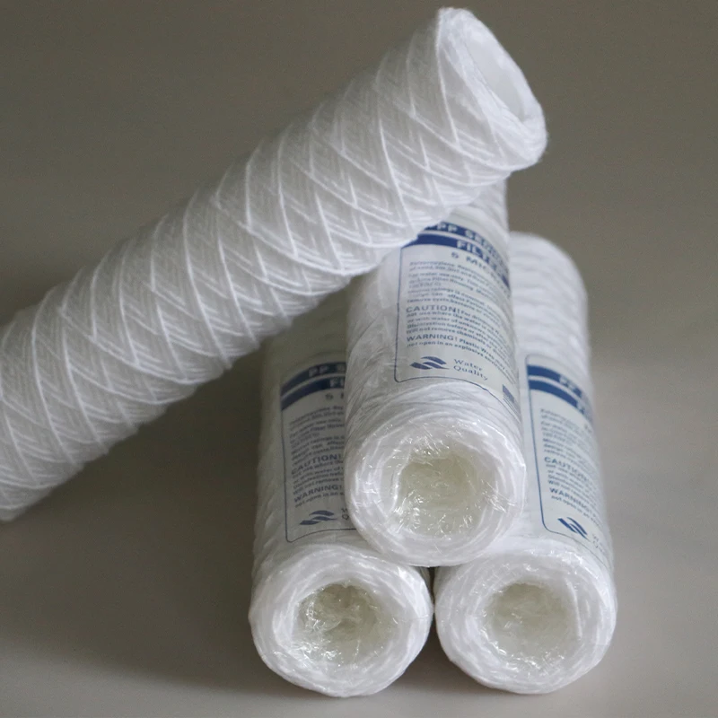 1pcs/1lot 10 inch 20 inch 30 inch 40 inch 1Micron /5Micron PPF Sediment wire wound filter element PP Cotton