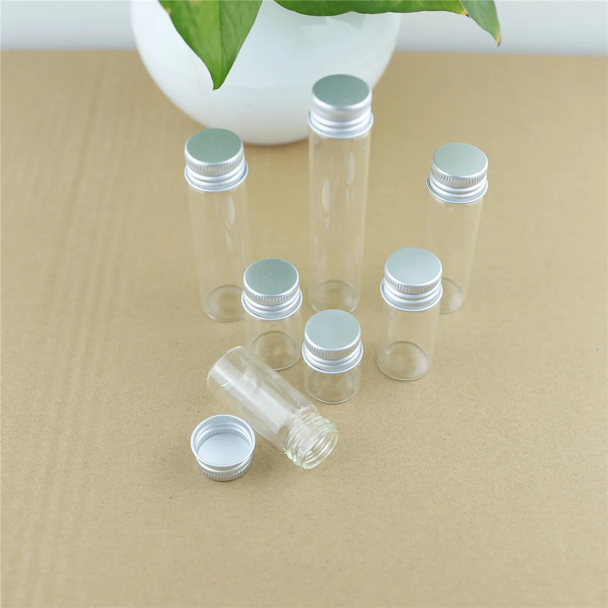 100PCS/lot 22*30mm 5ml Tiny Glass Bottles storage bottles & jar Glass Small Jars Vials Mini Containers DECORATIVE Bottles