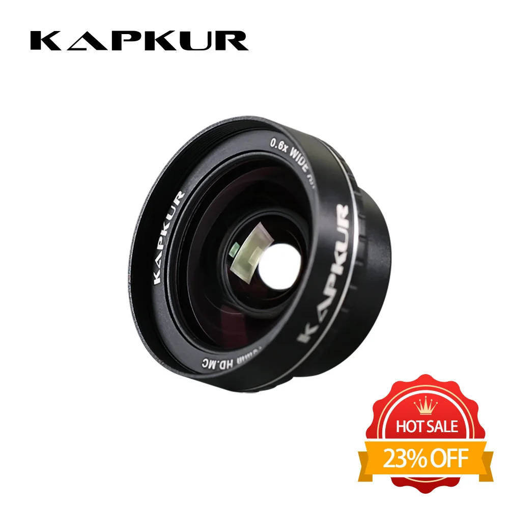 Kapkur phone lens , 0.6X HD 4K wide angle lens . Phone Camera Lens for Huawei Series Smartphone with Kapkur Phone Case