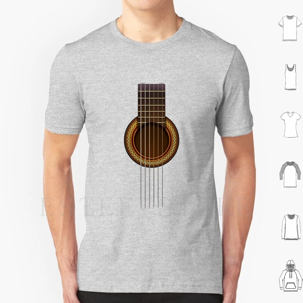 Full Guitar T Shirt Cotton Men DIY Print Guitar Strings Frets Music Musical Instrument Luthier Pop Jazz Classic Clasical Folk