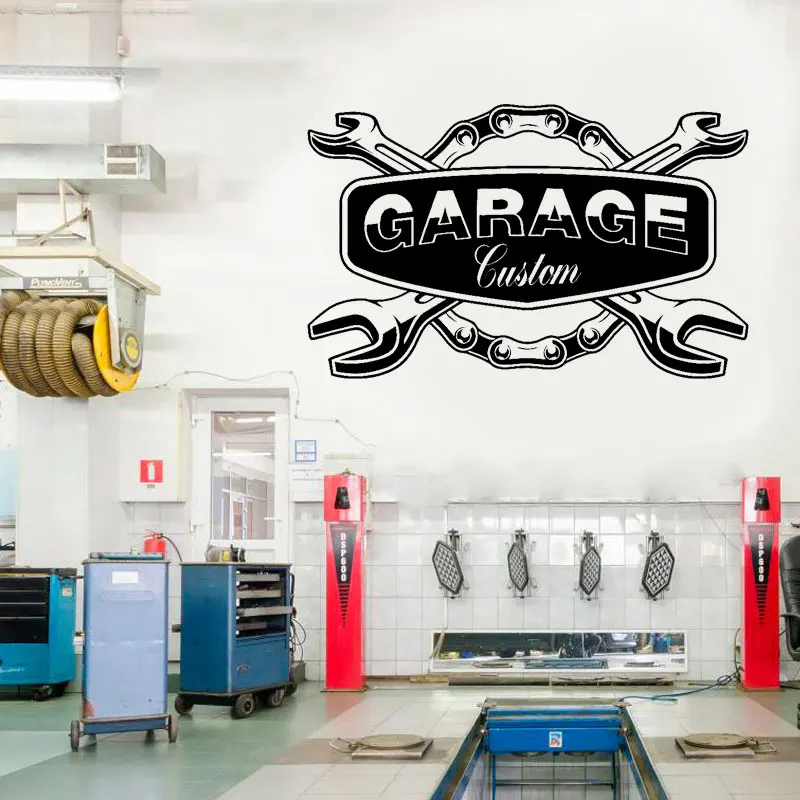 Mechanic Auto Service Repair Car Stickers Vinyl Wall Decal Garage Decor  Car Workshop Logo Wall Decal window Sticker S284