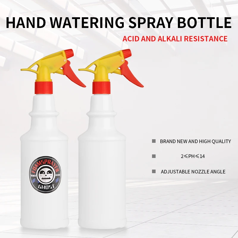 750ML Spray Bottle For Car Wash Adjustable Nozzle Cleaner Garden Plant Leak Proof Misting For Car Cleaning Hand Watering Tool