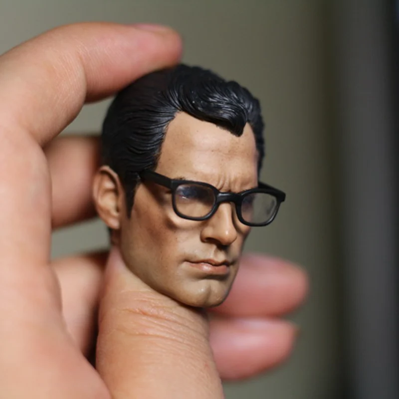 

1/6 Scale Collectible Figures Accessories Clark Head Sculpt With Glasses For 12" Male Action Figure Doll,Body Not Included A0129