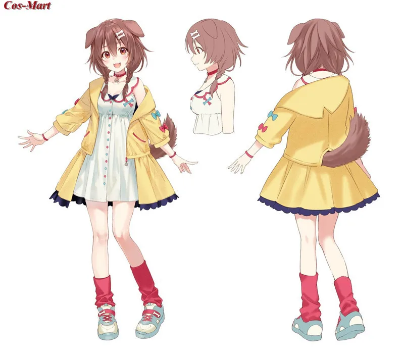 

Anime Virtual Youtuber Inugami Korone Cosplay Costume Cute Uniform Dress Unisex Activity Party Role Play Clothing Custom-Make
