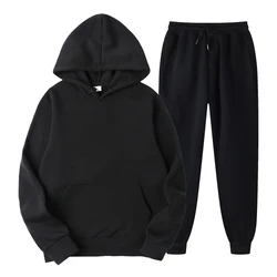 2021 Women's Sets Oversized Hooded Long Sleeve Hoodie Sport Pants Lady Suit Two Piece Set Casual Fleece Tracksuit Women Winter