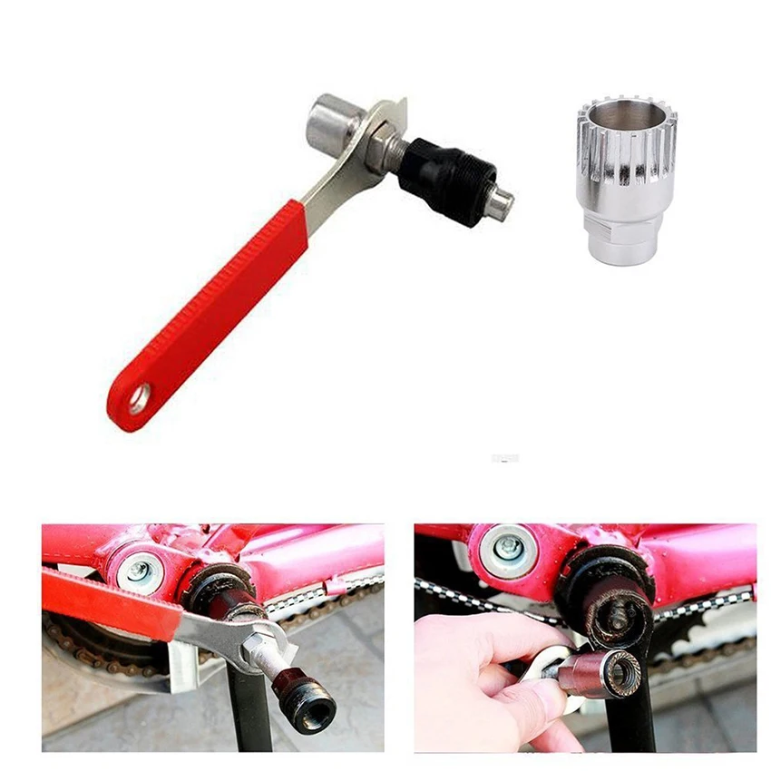 Professional Bike Fahrrad Zyklus Kurbel Extractor Puller Bottom Bracket Remover Entfernung Spanner Reparatur Tools Kit für Mountainbike
