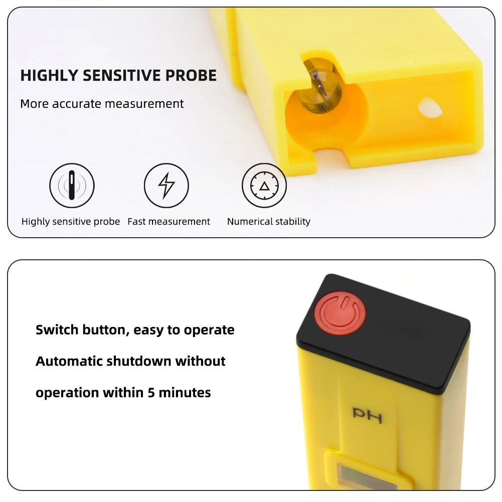Digitale Atc Ph Meter 0 ~ 14 Range Water Kwaliteit Zuurgraad Tester Hoge Precisie Probe Test Pen Voor Zwembad aquarium Laboratorium