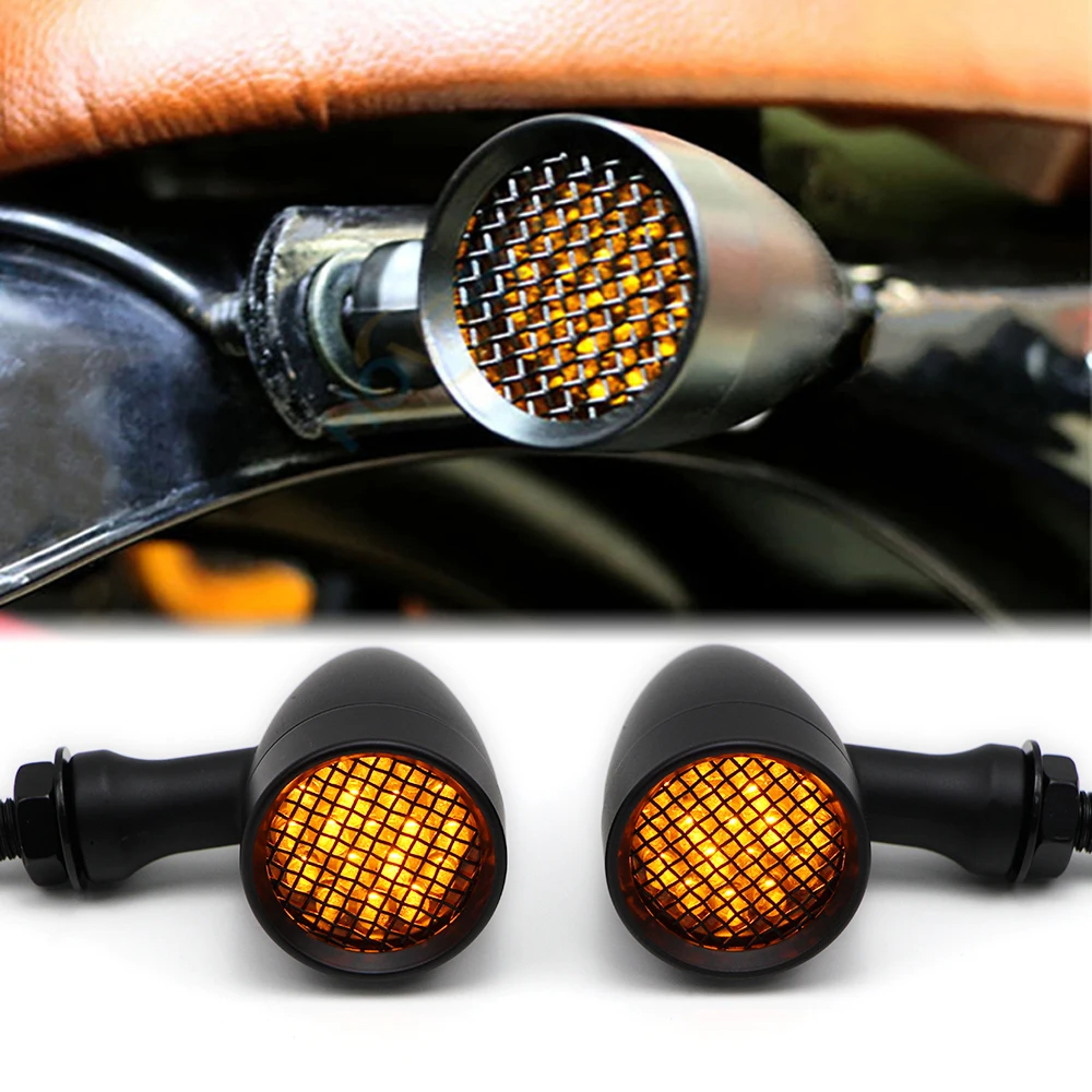 

Universal Motorcycle Amber LED Turn Signal Light for Harley Kawasaki Yamaha Ducati Honda Suzuki Indicator Light Blinker Lamp