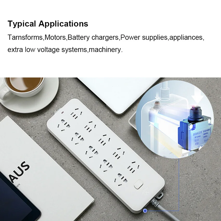 Kuoyuh 88 Series 3A4A5A6A7A8A9A10A11A12A13A15A16A17A18A20A25A30A Resettable Circuit Breaker Overload Protector Switch