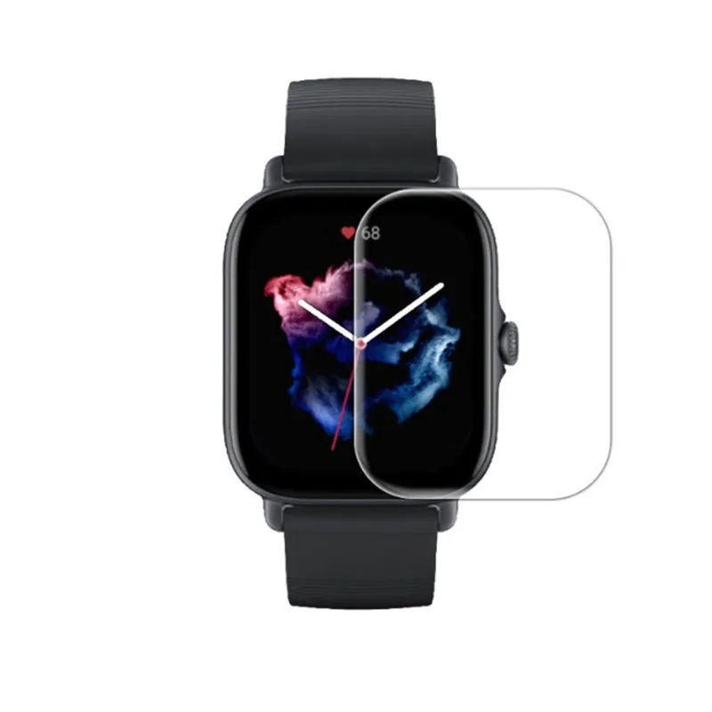 Behua Beschermende Film Guard Voor Huami Gts 3 Smartwatch Volledige Edge Clear Screen Protector Cover Hd Films Accessoires Niet Gehard