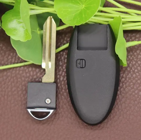 Smart Remote Key Shell for Infiniti G25 G35 G37 Replacement Blanks Case with Emergency Uncut Blade