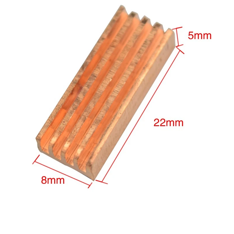8pcs New Disipador Copper Heat Sink Memory Cooler for computer cpu accessories