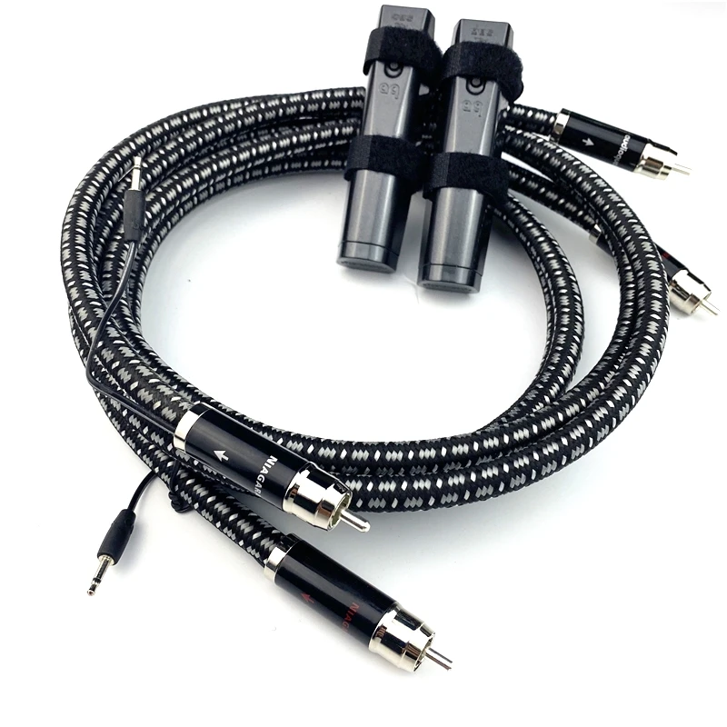 1Pair V2 RCA Interconnect audio cable with 72V DBS for amplifier Hiend Speaker