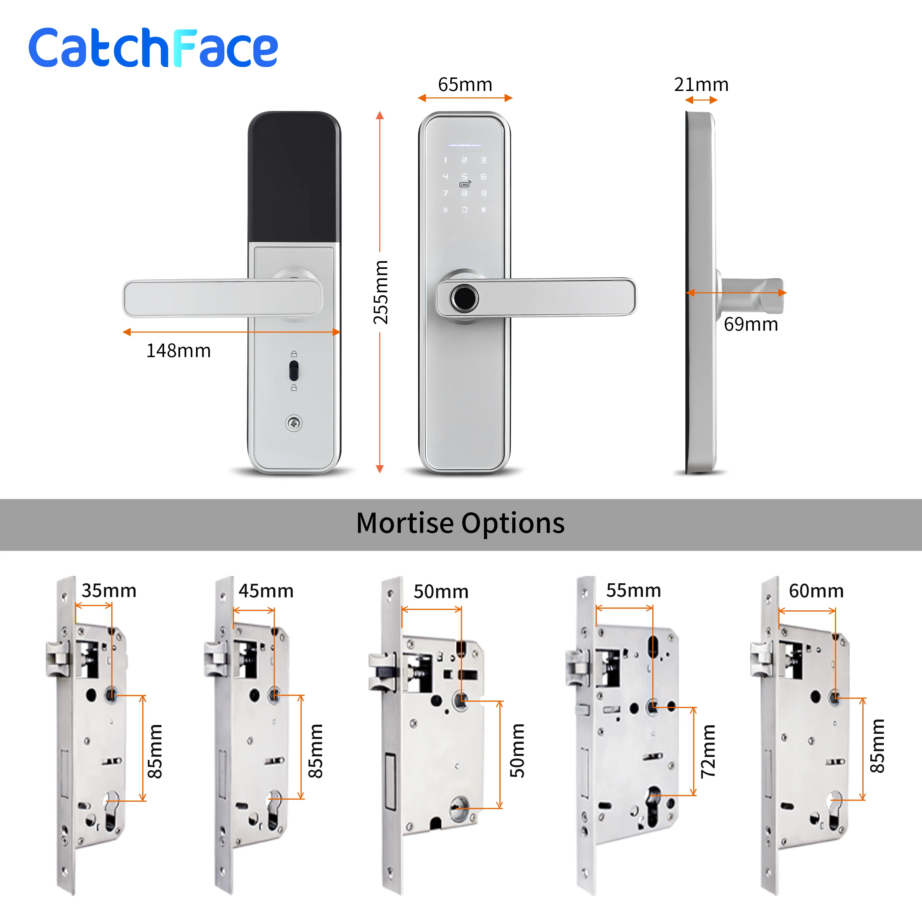 Imagem -05 - Tuya-smart Fingerprint Door Lock Cofre Digital Fechadura Eletrônica Wi-fi App Senha de Desbloqueio Rfid Segurança Home