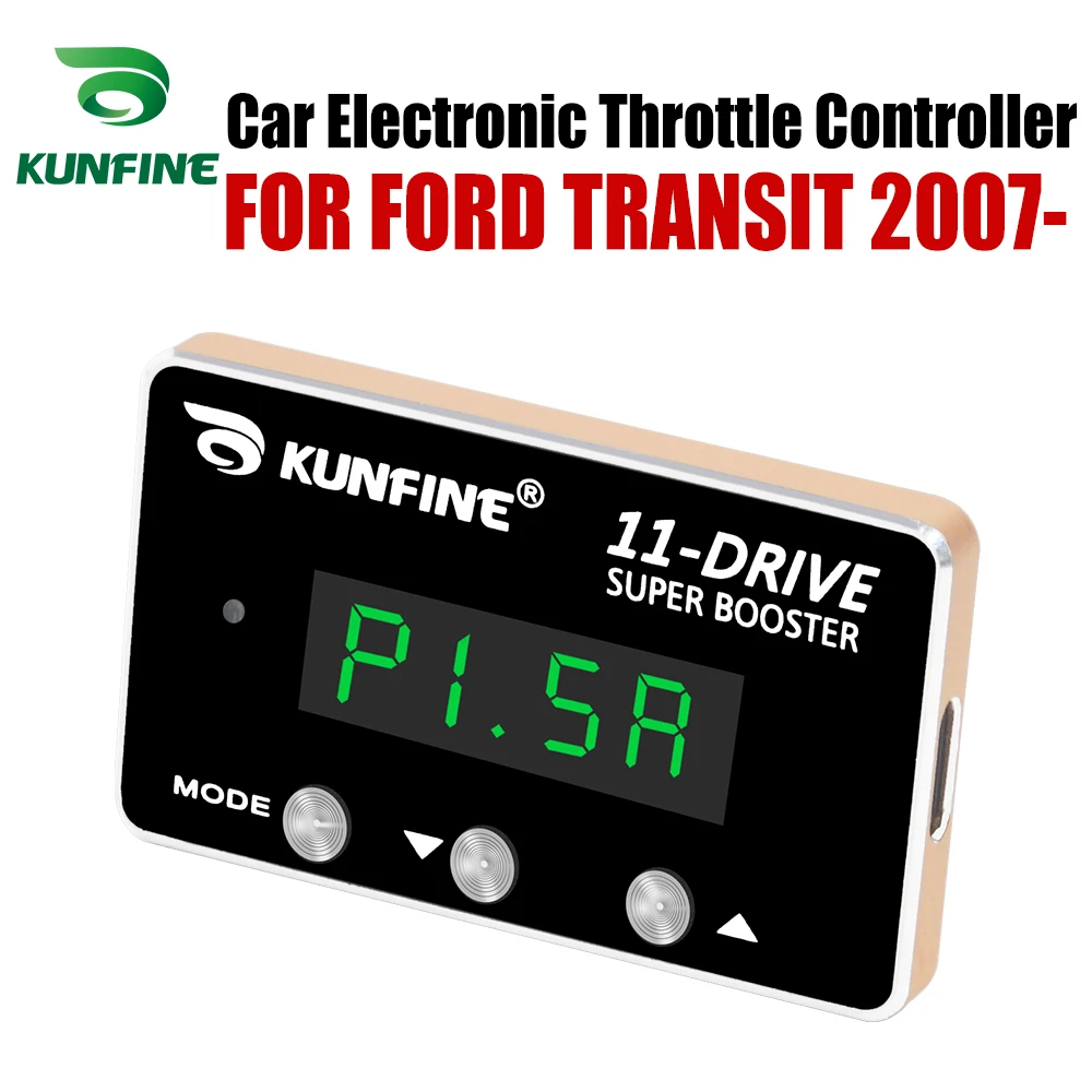 

KUNFINE Car Electronic Throttle Controller Racing Accelerator Potent Booster For FORD TRANSIT 2007-After Tuning Parts 11 Drive