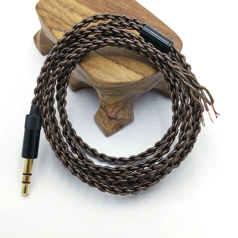 1.2m DIY Replacement Cable 3.5mm Silver plated Upgraded Wire 4 strand wire cable For Repair DIY HIFI earphone cable