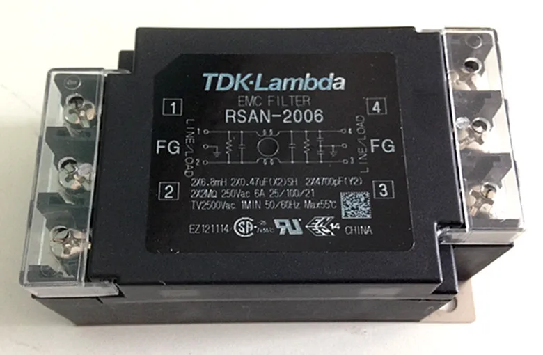 

RSAN-2006 TDK-Lambda Power Filter RSAN-2006 Brand New Original Genuine 6A 250V