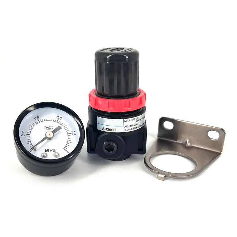 

AR2000 AR3000 G1/4'' 6mm 8mm 10mm 12mmAir Control Compressor Pressure Relief Regulator Valve with Fitting AR2000 AR3000 G1/4''