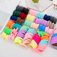 50PCS Seamless Elastic Hair Scrunchy For Women Hair Bands Solid Color Big Rubber Band Ponytail Holder Girl Hair Accessories