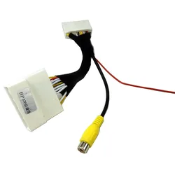 32Pins Car Rear View Camera RCA Video Convert Cable Camera Connection Adapter For Nissan Qashqai Tiida Sunny X-Trail Treeano