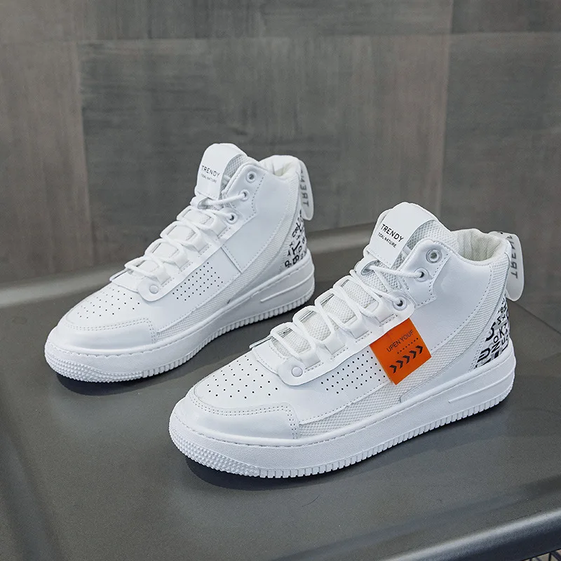 

Кроссовки мужские высокие, повседневные сникерсы на платформе, для скейтборда, легкие на шнуровке, обувь для бега и путешествий, осень 2021