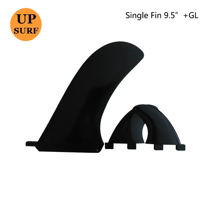 

Longboard Fins New SUP Board Center Plastic Quilhas Black 9.5"Single Fin + GL Fin Surfing