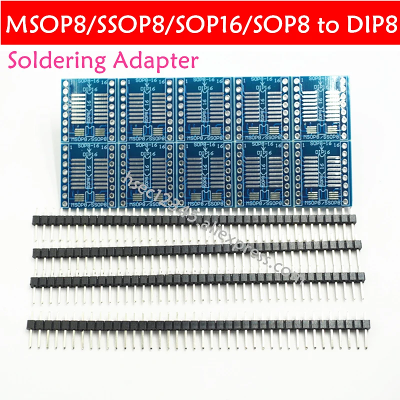 MSOP8 SSOP8 SSOP16 SOP16 SOP8  to DIP16 adapter IC socket  adapters to dip8 for RT809F RT809H EZP2019 TL866ii plus Programmer