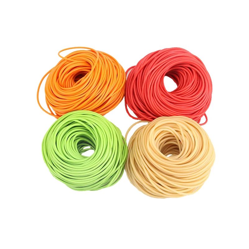 Outdoor Resistance Bands Natural Latex Rubber Tube 1745/2050/3050/3060 Stretch Elastic Slingshot Replacement Band 5 Color