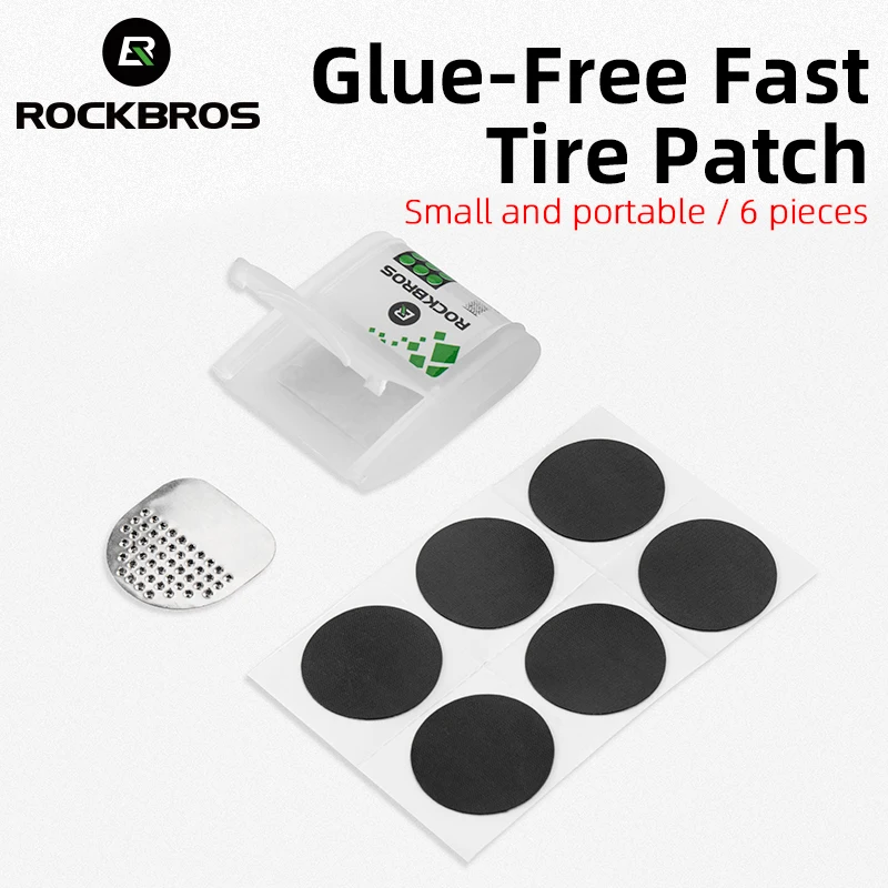 ROCKBROS Bicycle Puncture Repair Patch Bicycle Inner Tire Repair Kits MTB Cycling Repair Tools Tire Repair Bike Accessories