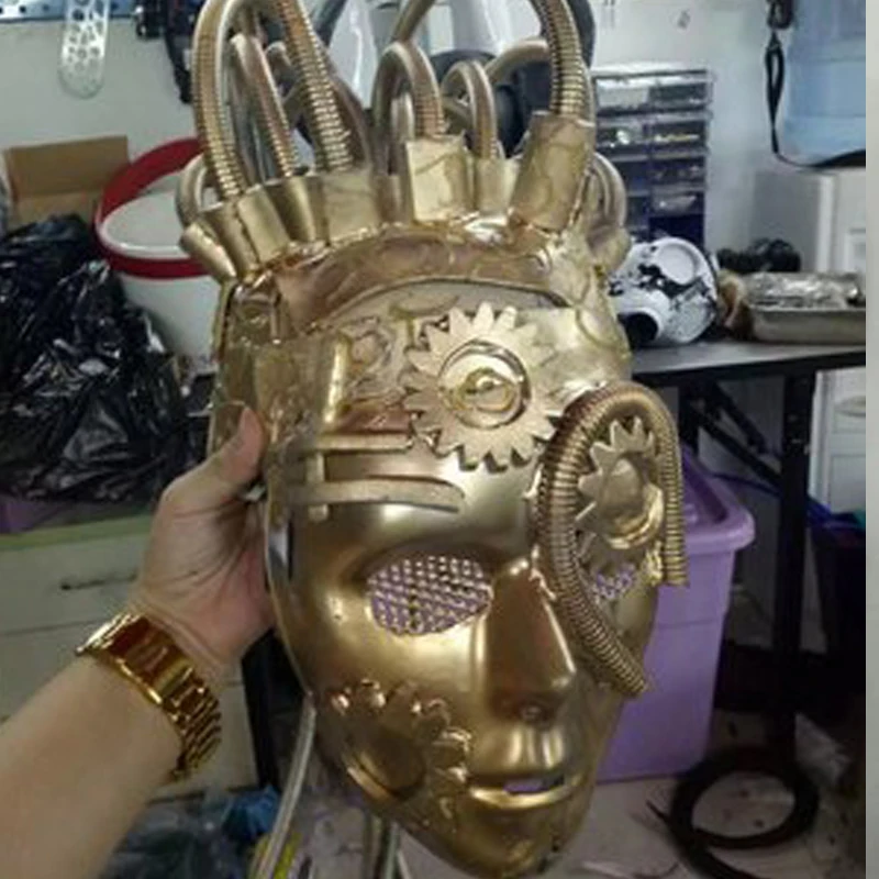 

cosplay masks Halloween Steampunk headgear mask Nightclub Future technology space show party