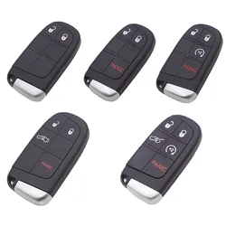 Remote Key Shell For Chrysler 300C Dodge Charger Journey Challenge Dart Durango For Jeep Grand Cherokee Ram Car Key Replacement